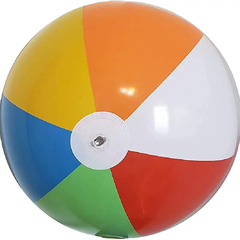 Diskon besar mainan bola pantai tiup 6 warna Pvc untuk anak-anak mainan lembut grosir bola mainan air kustom balon air warna-warni