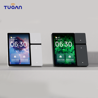 Interruptor de Pared Inteligente TUOAN Tuya Smart Life con Pantalla Táctil BLE de 3.5 Pulgadas, Wifi, Relé Integrado de 3 Canales, Panel de Escenas y Gateway BLE MESH