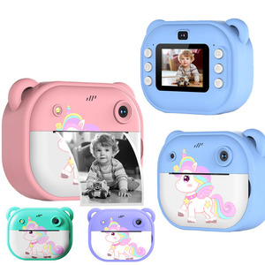 Taşınabilir karikatür oyuncak çocuk dijital anında kamera baskı 2.4 piksel 720p HD 2.4 inç fotoğraf çekmek için mini kameralar çocuk hediye - Product Image 2