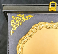 Nouvelle arrivée personnalisé cuir trophée médaille plaqué or récompenses argent fer cuivre aluminium mots personnalisés durables trophées uniques