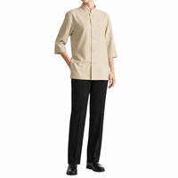 Chemise habillée noire ajustée à manches longues pour hommes avec logo personnalisé, idéale pour le bureau, service OEM ODM