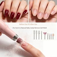 Perceuse à ongles électrique silencieuse haute vitesse, lime à ongles portable pour le retrait de l'acrylique et du gel, outil professionnel de manucure et pédicure