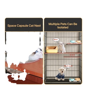 <span class=keywords><strong>Jaula</strong></span> para Gatos de la Serie Cuadrada con Estructura Estable para Almacenamiento, Cría y Uso como Alojamiento - Product Image 3