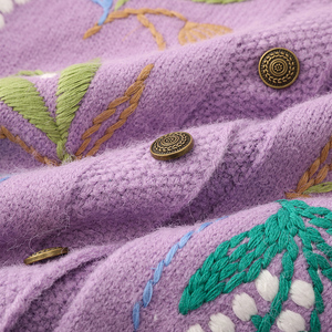 Maglione lavorato a <span class=keywords><strong>maglia</strong></span> con motivo ricamato a mano invernale da <span class=keywords><strong>donna</strong></span> maglione Cardigan lavorato a <span class=keywords><strong>maglia</strong></span> dolce profumata in <span class=keywords><strong>pizzo</strong></span> intrecciato - Product Image 5