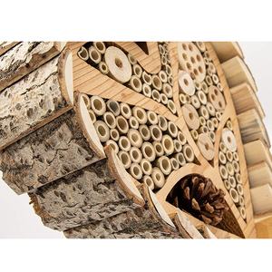 Casa delle api per all'aperto grande forma di cuore ape e insetto Hotel cedro legno tubi di nidificazione - Product Image 4