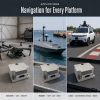Système de navigation intégré MEMS aidé par GNSS, module de référence d'attitude et de direction haute précision, RS-232 RS-422 CAN, UAV, robot, marine