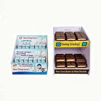 Présentoir de comptoir en carton kraft personnalisé avec fenêtre PVC, boîte de présentation de comptoir en carton