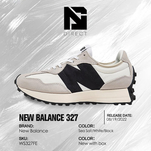 Zapatillas New Balance Wmns 327 'Sea Salt Black' de Lujo con Cordones, Estilo Deportivo, Transpirables y Casuales - Product Image 6