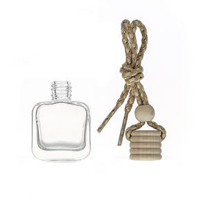 10MLScented Essential Oil <b>Diffuser</b> Flat square Colored Aromatherapy Air Freshener Hanging Glass <b>Car</b> Perfume <b>Bottle</b> - Product Image 4