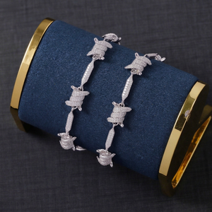 Wholesale Price New Design Hip Hop <b>Men</b> Pass Diamond Test Moissanite Bracelets 925 Sterling Silver Moissanite Cuban Bracelet - Product Image 1