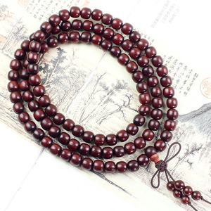 Sandalwood <b>Bracelets</b> 7x8mm Wooden Prayer Beads 108 Pieces Unisex Couple Jewelry Gift Round <b>Ball</b> Shape - Product Image 3