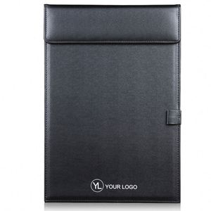 Custom Logo Office Document <b>Folder</b> <b>A4</b> PU Leather Clipboard with Pen Holder for Corporate Meeting - Product Image 1