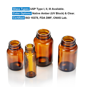 Botellas de Medicina de Vidrio Ámbar LINUO, Botellas de Vidrio Personalizadas, Otros Envases de Vidrio, 5ml 10ml 25ml 50ml 100ml <span class=keywords><strong>200ml</strong></span> 500ml, Botellas para Pastillas - Product Image 3