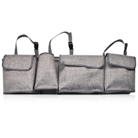 Organisateur de siège auto pour enfants, sac de rangement multi-poches pour siège arrière avec support pour tablette, accessoire de voyage pour les voyages en famille