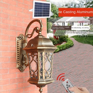 Applique murale solaire d'extérieur pour jardin LED en aluminium moulé sous pression étanche avec verre trempé marron - Product Image 4