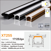 Barre lumineuse linéaire encastrée de haute qualité en alliage d'aluminium anodisé, profil LED dissimulé pour plafond, usage domestique et commercial