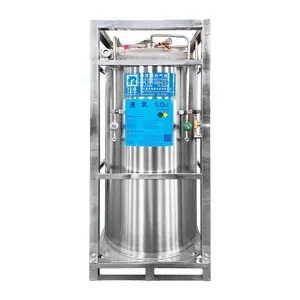 Stainless Steel Single Liquid Natural Gas Cylinder Tank Liquid Nitrogen Oxygen Cryogenic Dewar