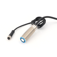 Sensor Jarak Ultrasonik Industri KRONZ U18D Jangkauan Deteksi 20-60mm Output PNP 10-30V DC IP67 Pemasangan dengan Selubung Berulir