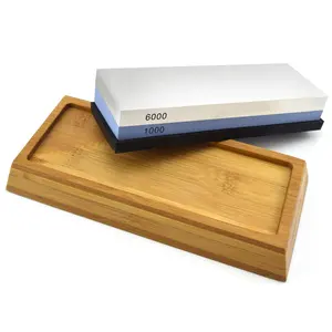 Best販売1000 6000 Grit Whetstone Carborundum / Corundum Red Blue Two Sides Sharpening Stone