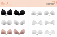 Échantillon de bonnet de soutien-gorge moulé sur mesure 30 USD par style, échantillon de coussinet de soutien-gorge en mousse PU pour sous-vêtements et maillots de bain