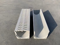 Caniveau de drainage en PRV (Plastique Renforcé de Fibres de Verre) résistant à la corrosion pour routes industrielles et zones commerciales