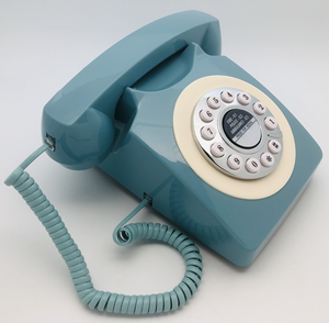 Telefono Fisso Vintage <span class=keywords><strong>Anni</strong></span> '<span class=keywords><strong>60</strong></span> Classico Verde Frutta in Plastica ABS Ecologica con Tasti Grandi e Funzione Flash/Riutilizzo, Ideale per Arredamento Casa e Hotel - Product Image 3