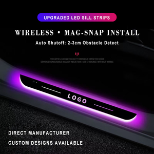 Vẫn còn giao hưởng tùy chỉnh lễ hội tự động chiếu sáng nội thất Acrylic + LED không dây cửa bàn đạp Logo di chuyển sill phổ phù hợp dễ dàng - Product Image 3