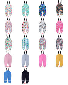 Pantalones impermeables de dibujos animados para niños y niñas, peto, tirantes, chubasquero - Product Image 1