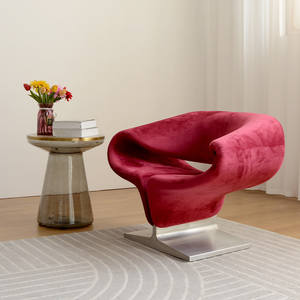 आधुनिक न्यूनतम डिजाइनर मेंढक कुर्सी कपड़े रचनात्मक इंटरनेट सेलिब्रिटी अनियमित रिबन घर अवकाश व्यवसाय रिसेप्शन सोफा - Product Image 3