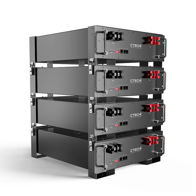 Stackable 48V 51.2V 100Ah 200Ah 400Ah Solar Energy Storage Lithium Battery 5kWh 10kWh Server Rack LiFePO4 Battery