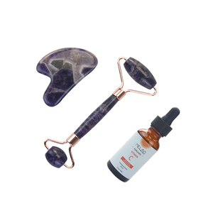 Tavoletta Gua Sha a Cuore in Ametista Personalizzata con Etichetta Privata, Massaggiatore Facciale in <span class=keywords><strong>Giada</strong></span> Naturale, <span class=keywords><strong>Massaggio</strong></span> <span class=keywords><strong>Viso</strong></span> Direttamente dalla Fabbrica - Product Image 1