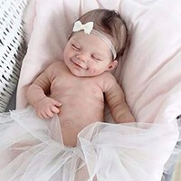 Recién nacido realista Reborn Baby Doll lindo silicona Diy juguete hecho a mano arte muñeca regalo de moda para niños juguetes para juego de imitación
