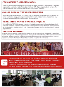 Servicio Profesional de Inspección de Calidad de Terceros para Consolidación Previa al Envío Ultrarrápida y Control Eficiente de Productos - Product Image 4