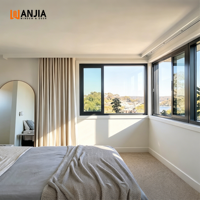 Ventana Corredera de Aluminio con Rotura de Puente Térmico, con Certificación NFRC, Eficiencia Energética, Doble Vidrio, Ventanas Correderas Interiores para Villas de Lujo