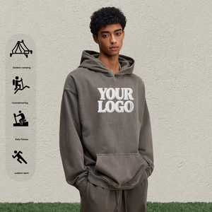 Sudadera con Capucha para Hombre, 480G, Resistente al Viento, Cálida, Vintage, 100% Algodón, con Logotipo Personalizado, Fabricante, Alta Calidad, Estilo Moderno - Product Image 4