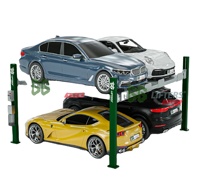 Système de levage hydraulique de stationnement à 4 poteaux double largeur de haute qualité pour garage, équipement de levage automobile avec certification CE