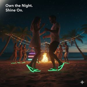 Chanclas Personalizadas con Logotipo que Brillan en la Oscuridad, Sandalias Luminosas para la Playa al por Mayor, Directo de Fábrica, Pantuflas para Fiestas Nocturnas - Product Image 2