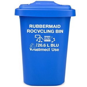 Bidone per il Riciclaggio Rubbermaid 26,6 L Blu per Uso Commerciale - Product Image 2