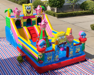 <span class=keywords><strong>Castillo</strong></span> Inflable Comercial de <span class=keywords><strong>Bob</strong></span> <span class=keywords><strong>Esponja</strong></span>, <span class=keywords><strong>Castillo</strong></span> Inflable de PVC Resistente para Fiestas, Alquiler para Eventos al Aire Libre, 4*7m - Product Image 4