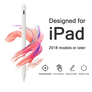 FC pena Stylus aktif kapasitif layar sentuh, untuk Tablet Ipad dengan Logo kustom Tablet logam aluminium Android 40 menit