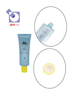 Professional Manufacturer's Custom Logo 100g Oval Tube Packaging Sunscreen Cleanser Skin Care PE Screw Cap Base Makeup Massage