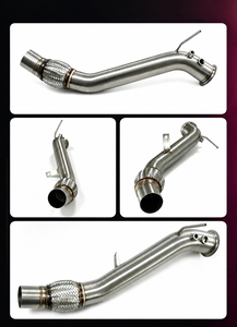 Downpipe Catalizzato Personalizzato GRWA per <span class=keywords><strong>BMW</strong></span> Serie 1 <span class=keywords><strong>116d</strong></span> 118d 120d 123d E81 E82 E87 E88 2.5 Pollici SS304 N47 - Product Image 6