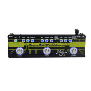 Pedal Multiefectos para Guitarra Rowin DAP con Delay, Reverb y Distorsión para Guitarra Eléctrica y Bajo, 3 en 1 Efectos Roto Engine Ocean Verb - Product Image 2