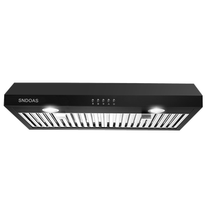 <span class=keywords><strong>Hotte</strong></span> de cuisine de <span class=keywords><strong>30</strong></span> <span class=keywords><strong>pouces</strong></span>, <span class=keywords><strong>hotte</strong></span> noire avec acier inoxydable 430 peint à la bombe, ventilateur à 3 vitesses et <span class=keywords><strong>hotte</strong></span> de cuisine 700 CFM - Product Image 1