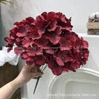 Buket Bunga Hydrangea Buatan Irand Model 01 5 Tangkai 27 Tangkai, Dekorasi Pernikahan Musim Panas Tanpa Akhir