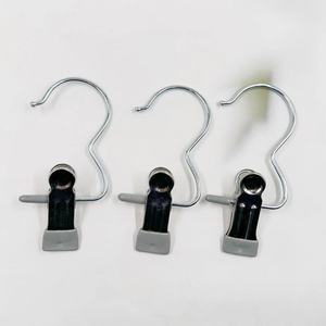 Clip multifuncional de acero inoxidable en forma de 3 para ropa, pantalones, faldas, calcetines, con gancho, clip para ropa sin dejar marcas. - Product Image 4