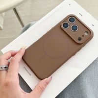 Nouvelle coque magnétique en silicone à trous fins pour iPhone 12 13 14 15 16 17 Pro Max 14 15 16 17 18 Air – Étui de téléphone portable