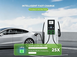 Chargeur rapide DC pour autoroute 180 kW CCS2 GTB 380 V, sur pied, commercial, IP54 IK10, RFID, extérieur, pour véhicules électriques - Product Image 5