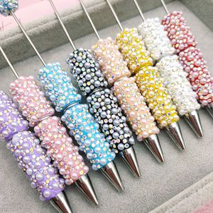 B7003 Schwerindustrie Perle Vollmond Diamant Luxus Kugelschreiber Mehrfarbige Kugelschreiber Studenten Schreibwaren Handgemachte DIY Stifte - Product Image 4