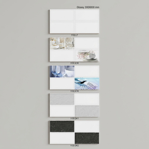 Decoración de porcelana esmaltada 300x600mm azulejos de pared de cerámica Digital 12x24 nuevo diseño para baño decorativo proveedor directo para reventa - Product Image 3